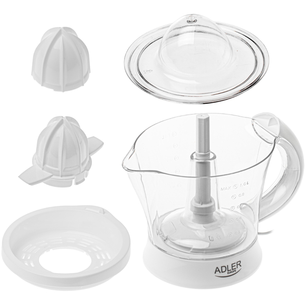 Соковитискач Adler AD 4014 white для цитрусових/ 60Вт/ 1л/ білий