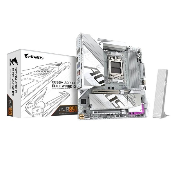 Материнская плата Gigabyte B850M Aorus Elite WiFi6E Ice Socket AM5