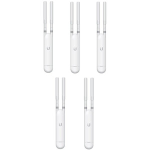 Точка доступа Ubiquiti UniFi UAP-AC-M-5 5-pack (AC1200, 2x2 MIMO, 1x10/100/1000 Mbps, PoE, MESH, без адаптеров питания)