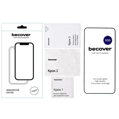 Защитное стекло BeCover для Samsung Galaxy S25 SM-S931 Black 10D (712721)