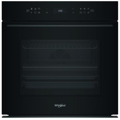 Духова шафа Whirlpool електрична, 73л, A+, дисплей, конвекція, піроліз, телескопічні напрямні, чорний