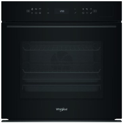 Духова шафа Whirlpool електрична, 73л, A+, дисплей, конвекція, піроліз, телескопічні напрямні, чорний