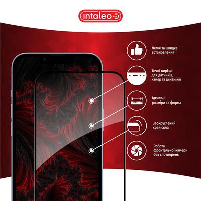 Защитное стекло Intaleo Full Glue для Realme C67 Black (1283126590047)