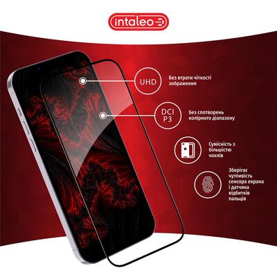 Защитное стекло Intaleo Full Glue для Tecno Spark 30C Black (1283126599361)