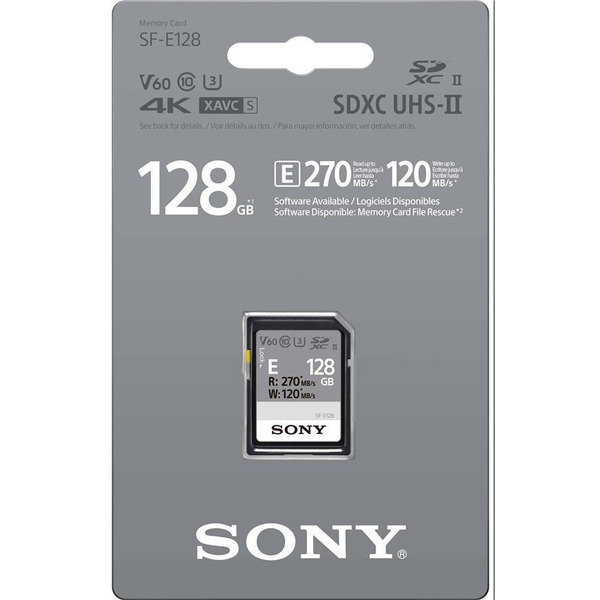 Карта пам'яті Sony SDXC  128GB C10 UHS-II U3 V60 R270/W120MB/s Entry