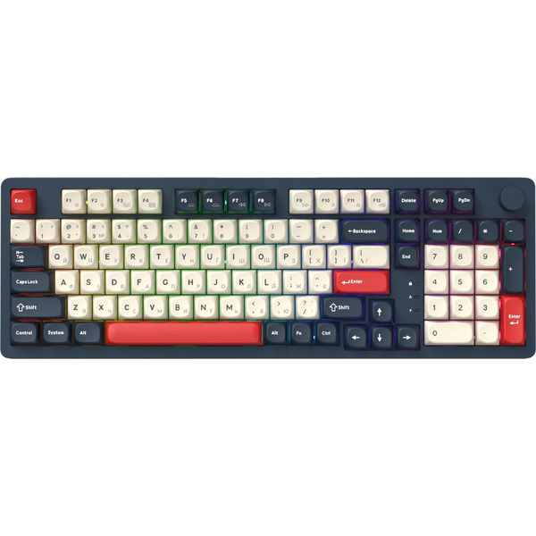 Клавиатура беспроводная GamePro Asgard Drakkar Keychron Super Red Switch Blue (MK305BL)
