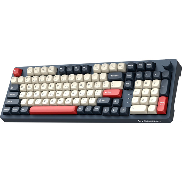 Клавиатура беспроводная GamePro Asgard Drakkar Keychron Super Red Switch Blue (MK305BL)
