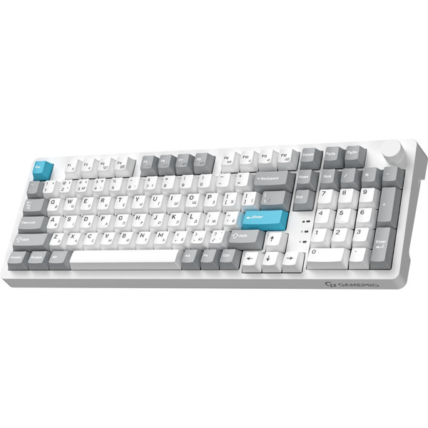 Клавиатура беспроводная GamePro Asgard Drakkar Keychron Super Red Switch White (MK305WH)