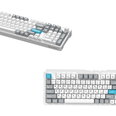 Клавиатура беспроводная GamePro Asgard Drakkar Keychron Super Red Switch White (MK305WH)