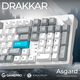 Клавиатура беспроводная GamePro Asgard Drakkar Keychron Super Red Switch White (MK305WH)