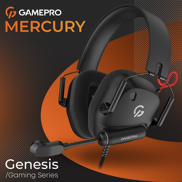 Наушники GamePro Genesis Mercury Black (HS120B)
