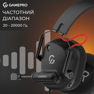 Гарнитура GamePro Genesis Mercury Black (HS120B)