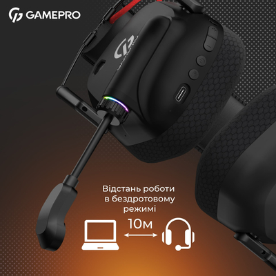 Гарнитура GamePro Genesis Mercury Pro Black (HSW120B)