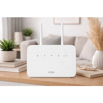 Маршрутизатор мобільний WIFI роутер Ergo R291 (cat.7) 4G Wi-Fi AC1200Mbps Gigabit Router (+battery)