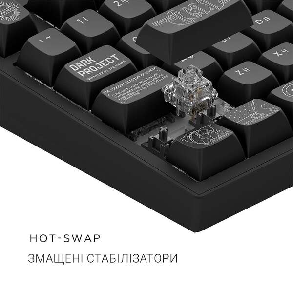 Клавиатура Dark Project ALU81 Terra Nova Black (DPKB_NOVA_81_ANSI_BLACK_UA)