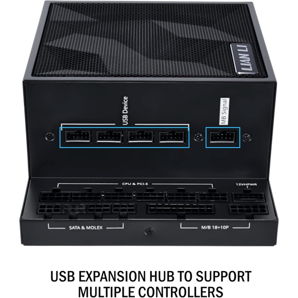 Блок питания Lian Li EDGE1000, 80 Plus Platinum, Black, EU Cord (G9P.EG1000.BE00.EU)