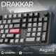 Клавиатура беспроводная GamePro Asgard Drakkar Keychron Super Red Switch Black (MK305BK)
