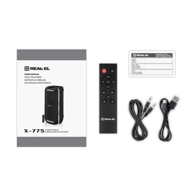 Портативна колонка REAL-EL X-775 Black