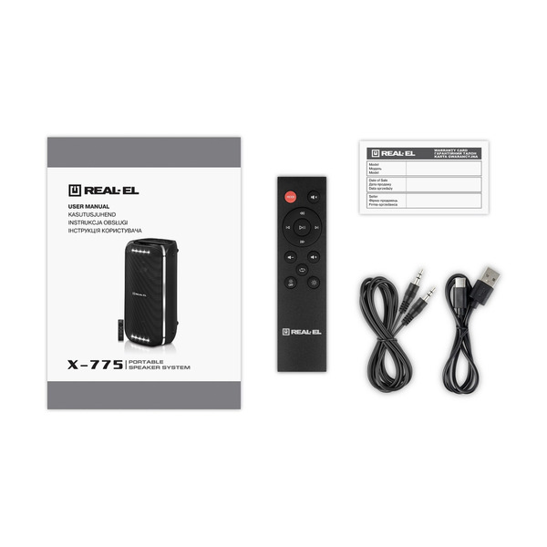 Портативная колонка REAL-EL X-775 Black