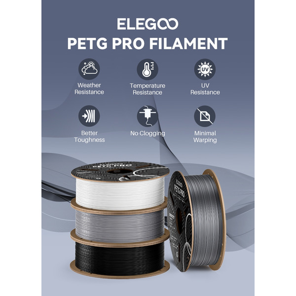 Філамент ELEGOO PETG Pro Filament 1.75mm/1kg Verde Oliva (50.203.0449)