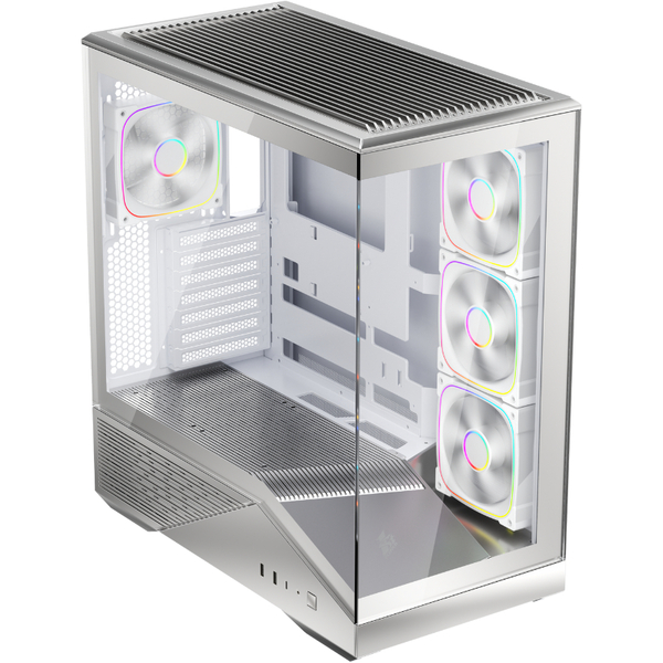 Корпус 1stPlayer GM7-SV-3FN7R-W-1FN7-W Silver