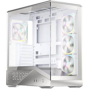 Корпус 1stPlayer GM7-SV-3FN7R-W-1FN7-W Silver