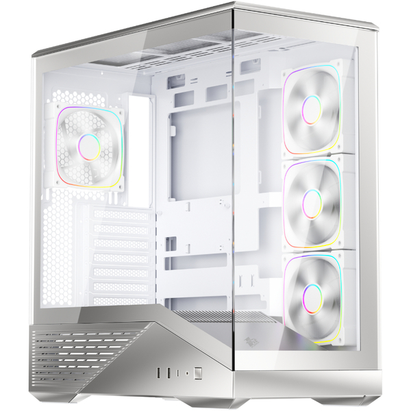 Корпус 1stPlayer GM7-SV-3FN7R-W-1FN7-W Silver