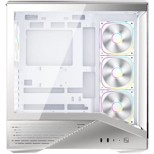 Корпус 1stPlayer GM7-SV-3FN7R-W-1FN7-W Silver