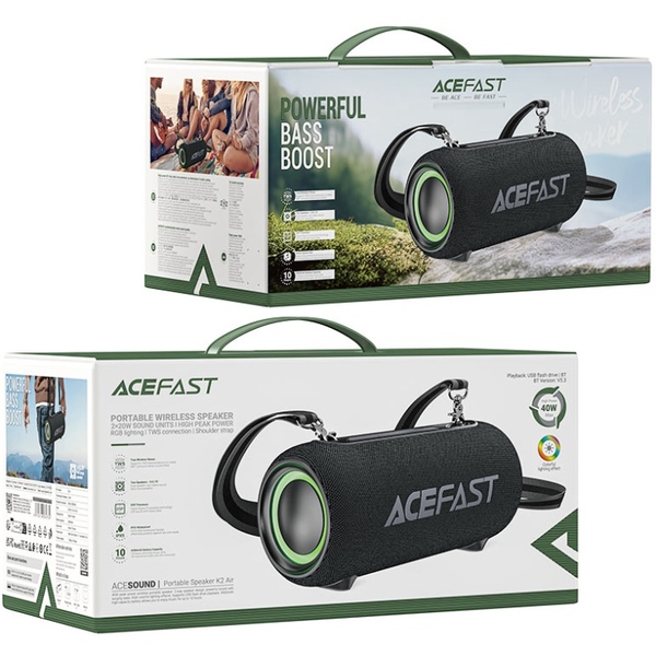 Портативна колонка Acefast K2 Air Black