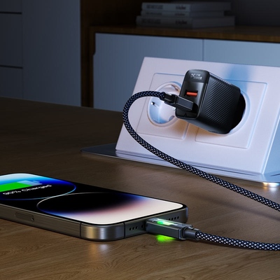 Кабель USB 2.0 AM-Type-C M, 1.2м 60W C21-04 Black Acefast