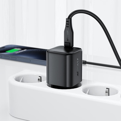 Зарядний пристрій 1xUSB-C 45W Gan A119 Fast Charger black Acefast