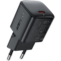 Зарядний пристрій 1xUSB-C 30W Gan A118 Fast Charger black Acefast