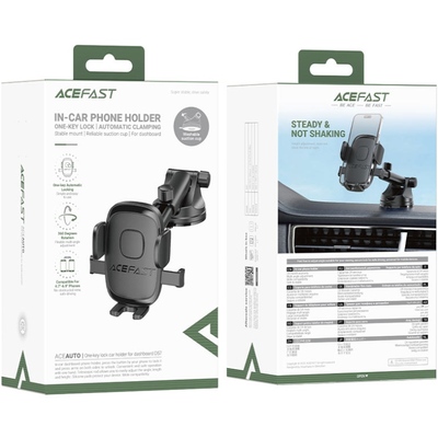 Автомобільне кріплення для смартфона D57 one-key lock Acefast