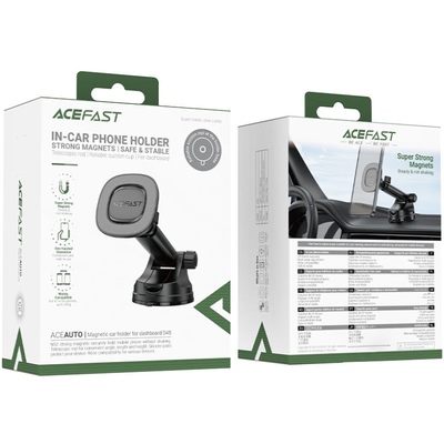 Автомобільне кріплення для смартфона D45 magnetic Acefast