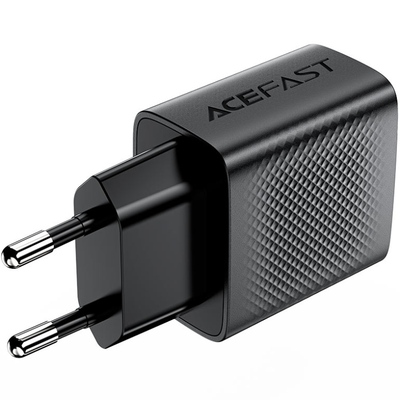 Зарядний пристрій 2xUSB 12W (USB-Ax2) A86 Black Acefast