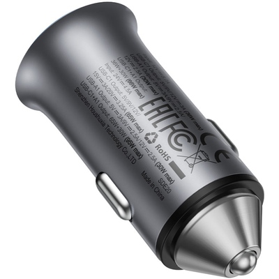 Автозарядка 2xUSB 95W (USB-C + USB-A) B16 Acefast