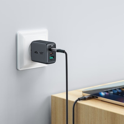 Кабель USB 2.0 Type-C M-M, 1 м 240W audio/video transmission C1-09 Black-grey Acefast