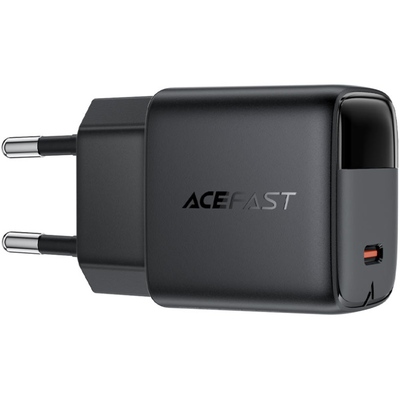 Зарядний пристрій 1xUSB-C 30W Gan A115 Fast Charger + USB-C cable black Acefast