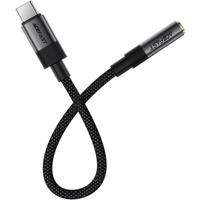 Перехідник USB-C --> 3.5 mm 15cm audio converter J12 Acefast black