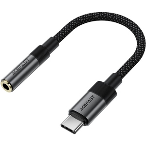 Перехідник USB-C --> 3.5 mm 15cm audio converter J12 Acefast black
