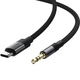 Перехідник USB-C --> 3.5 mm (F) 15cm audio converter J11 Acefast black