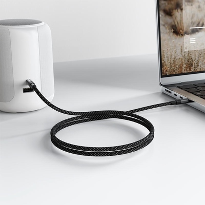 Кабель AUX Audio TRS M/M 1,0 м J10 Black Acefast