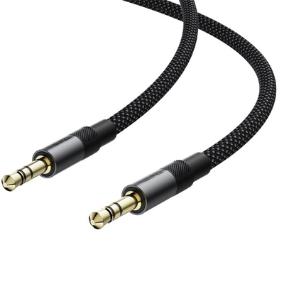 Кабель AUX Audio TRS M/M 1,0 м J10 Black Acefast