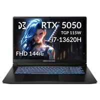 Ноутбук Dream Machines RG5050-17 17.3FHD IPS, Intel i7-13620H, 32GB, F2TB, NVD5050-8, DOS, чорний