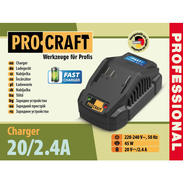Зарядний пристрій Procraft Charger20/2.4 А