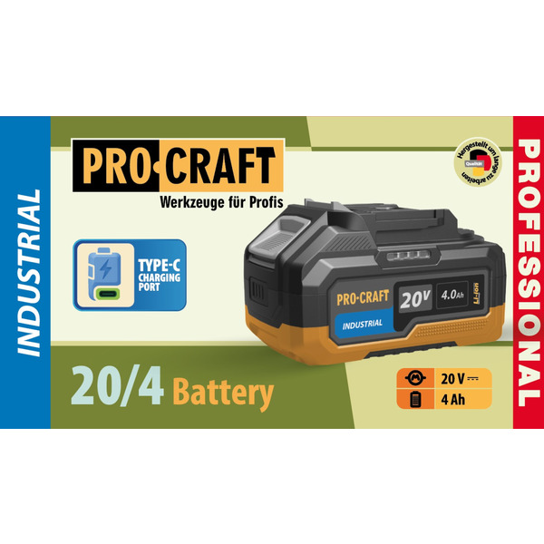 Аккумуляторная батарея Procraft Battery20/4 industrial (20В, 4Ач)
