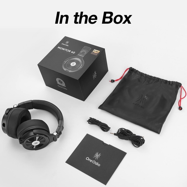 Навушники OneOdio Monitor 40, 3,5мм/6,35мм, Black