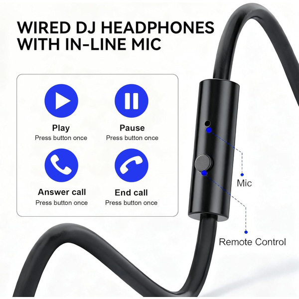 Навушники OneOdio Pro 50, 3,5мм/6,35мм, Black