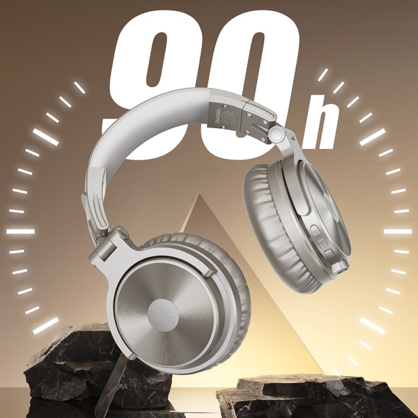 Навушники OneOdio Studio Pro C, Bluetooth+3,5мм, Silver
