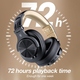 Гарнітура OneOdio Fusion A70, Bluetooth+3,5мм/6,35мм, Black Gold